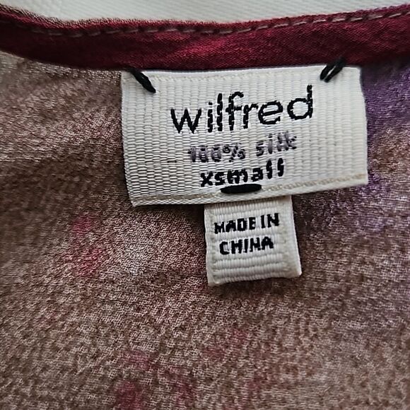 Wilfred Women's Racer Back Silk Top Hot Pink/ Beige XS - Picture 7 of 16